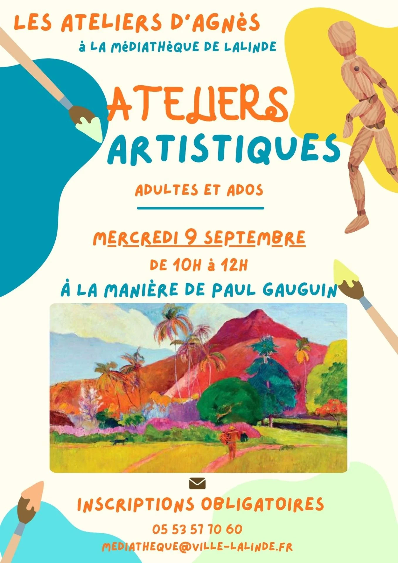 Affiche atelier d agnes septembre 2026