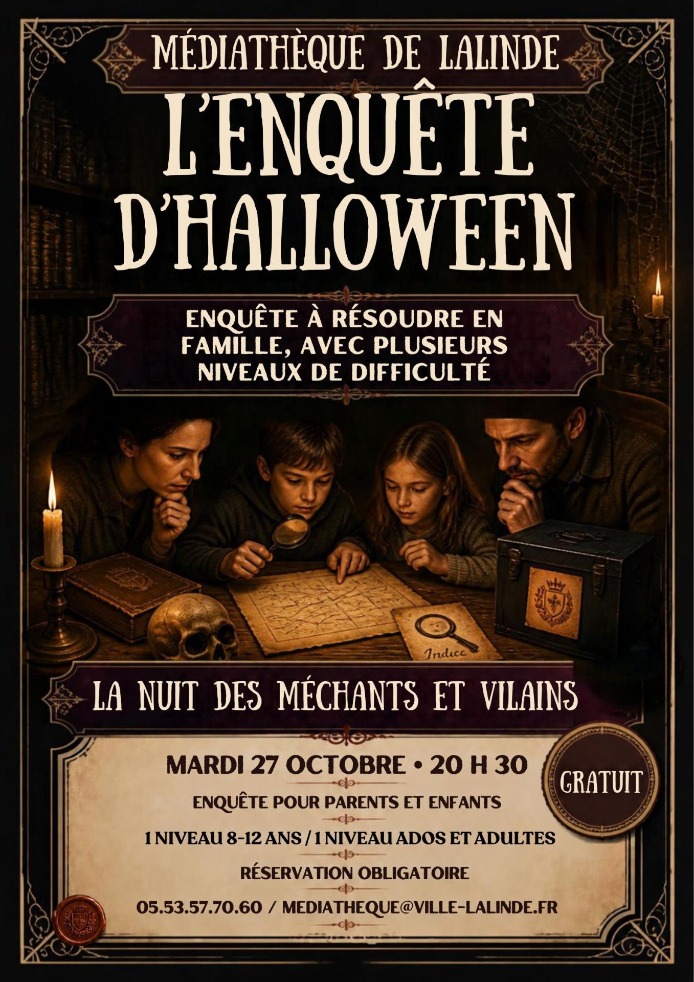Affiche enquete d halloween
