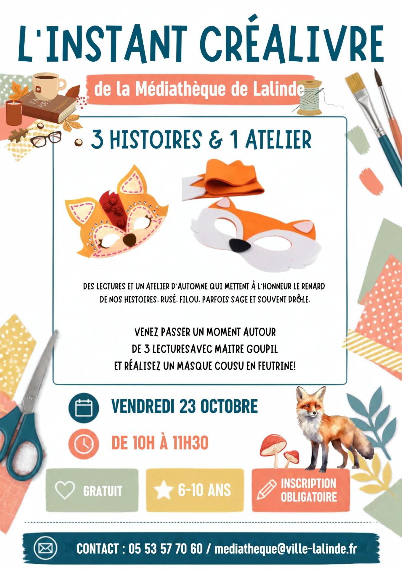 Affiche masque renard